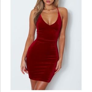 Red Velvet Dress